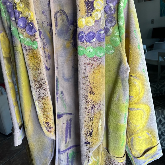 Custom Handpainted Mardi Gras/NOLA blazer by Artist Shannon Marie - Picture 3 of 10
